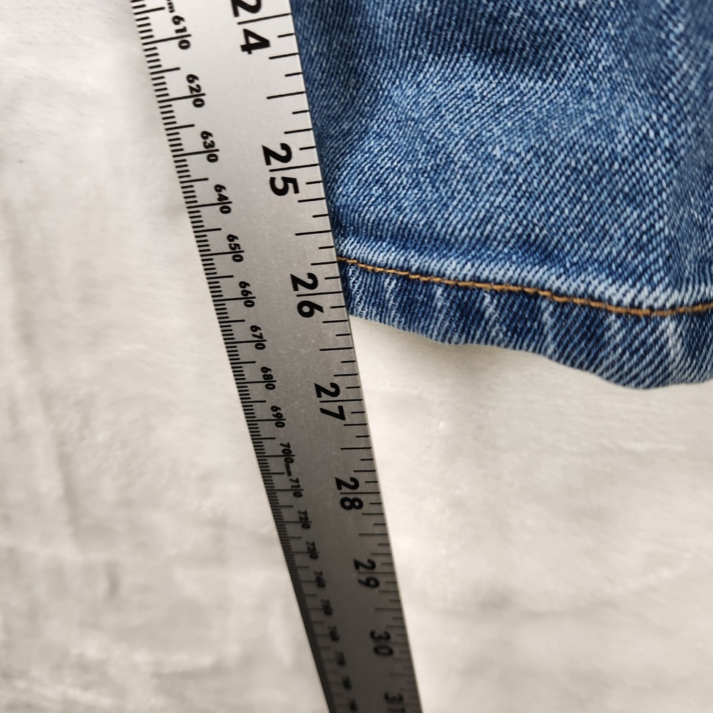 NO‎ BOUNDARIES Womens High Rise Skinny Jeans Blue Distressed Ripped Size 7 - Picture 5 of 7